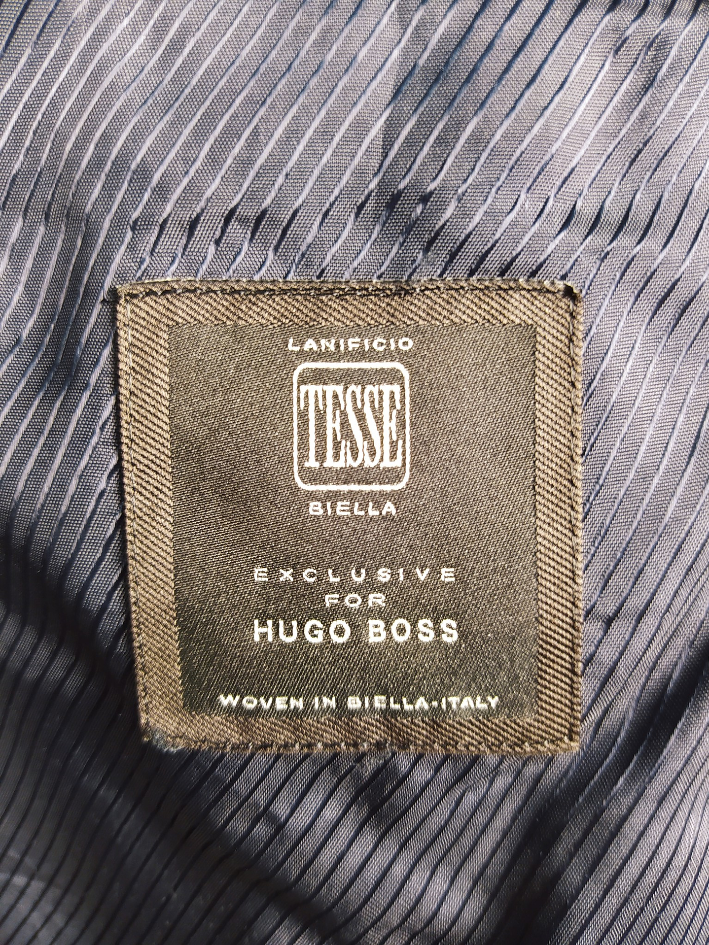 Blazer Hugo Boss – Rayas negro y azul – Talla M 7