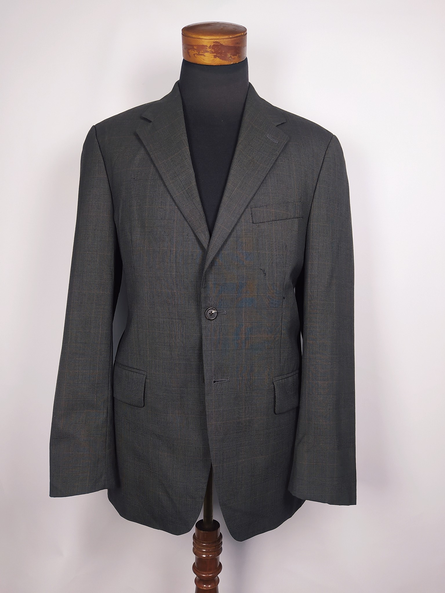 Blazer Ralph Lauren – Príncipe de Gales café – Talla ML 3