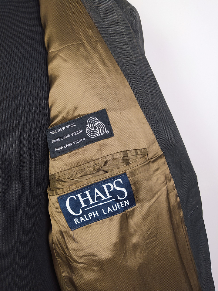 Blazer Ralph Lauren – Príncipe de Gales café – Talla ML 5