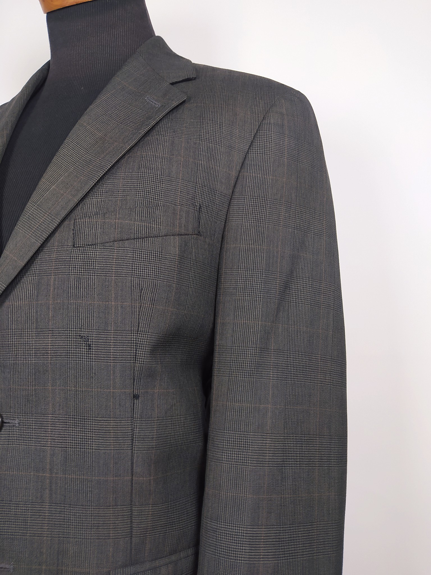 Blazer Ralph Lauren – Príncipe de Gales café – Talla ML 7