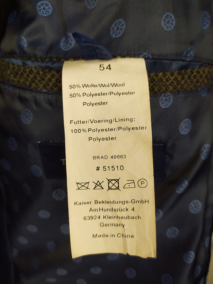 Blazer Thomas Goodwin – Café lana virgen – Talla ML 3