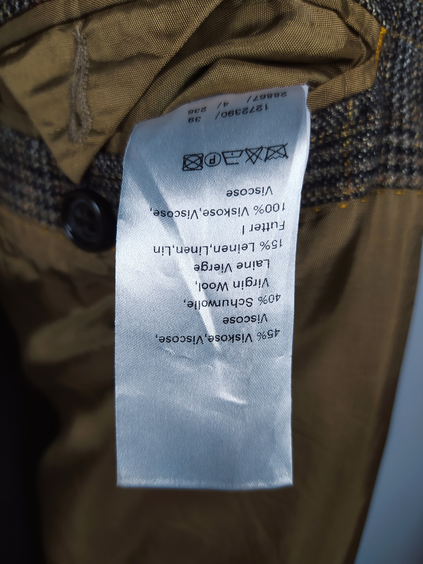 Blazer Digel – Príncipe de Gales café – Talla L 2