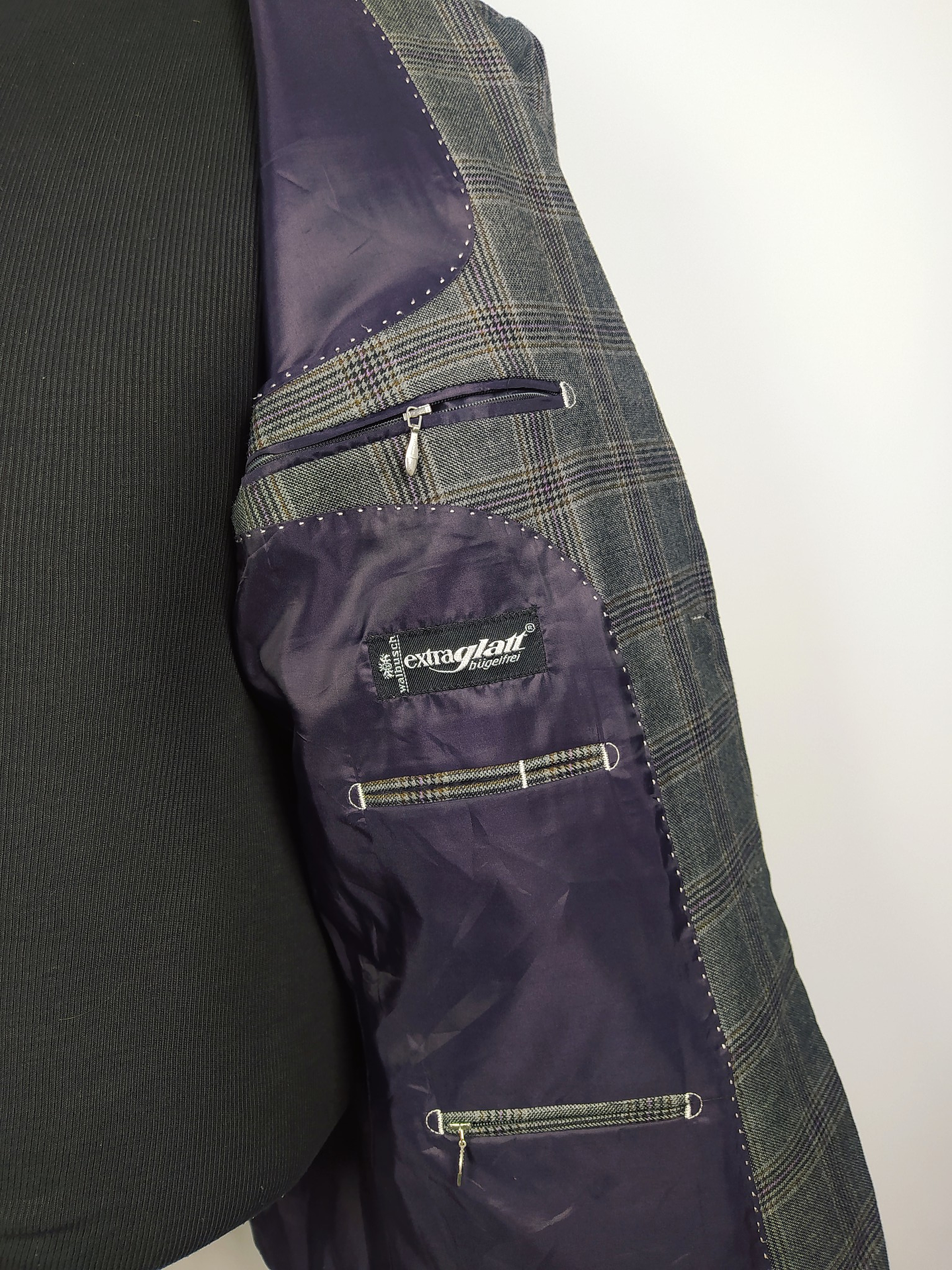 Blazer Walbusch – Plomo ventana moderno – Talla ML 3