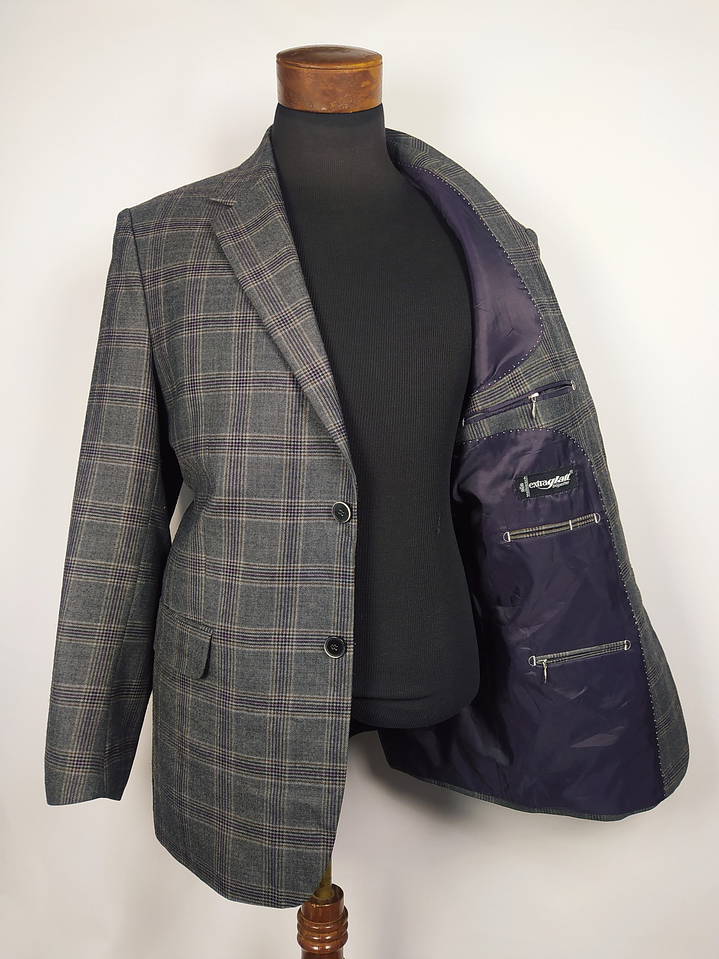 Blazer Walbusch – Plomo ventana moderno – Talla ML 4