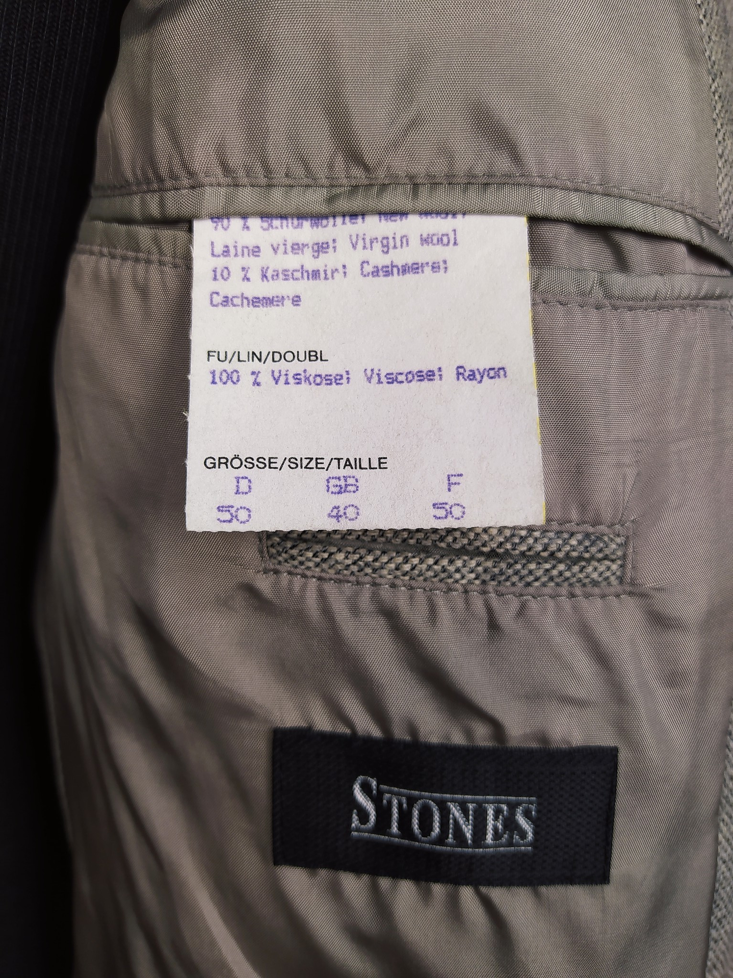 Blazer Stones – Gris cashmere – Talla LXL 5