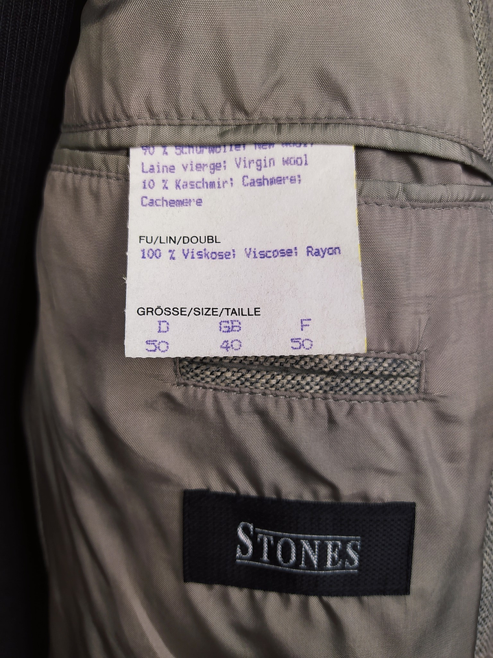 Blazer Stones – Gris cashmere – Talla LXL 5