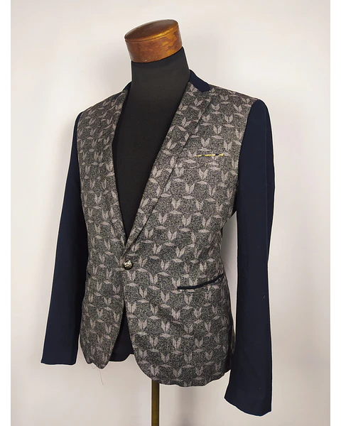 Blazer DIXX – Negro lana/poliéster – Talla S