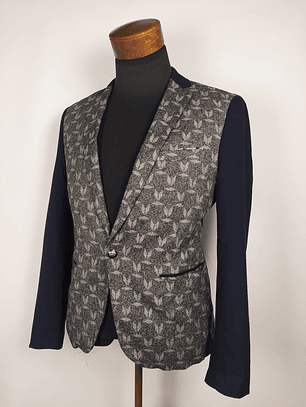 Blazer DIXX – Negro lana/poliéster – Talla S