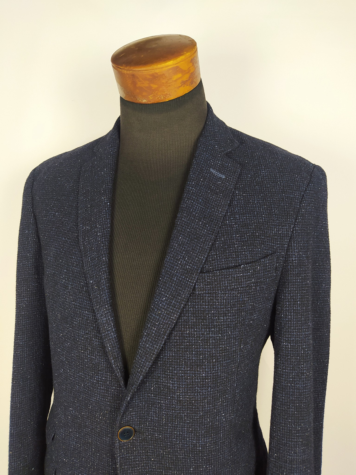 Blazer Carl Gross – Azul microcuadro – Talla M 3
