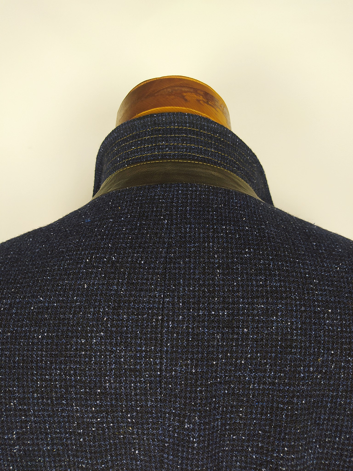 Blazer Carl Gross – Azul microcuadro – Talla M 4