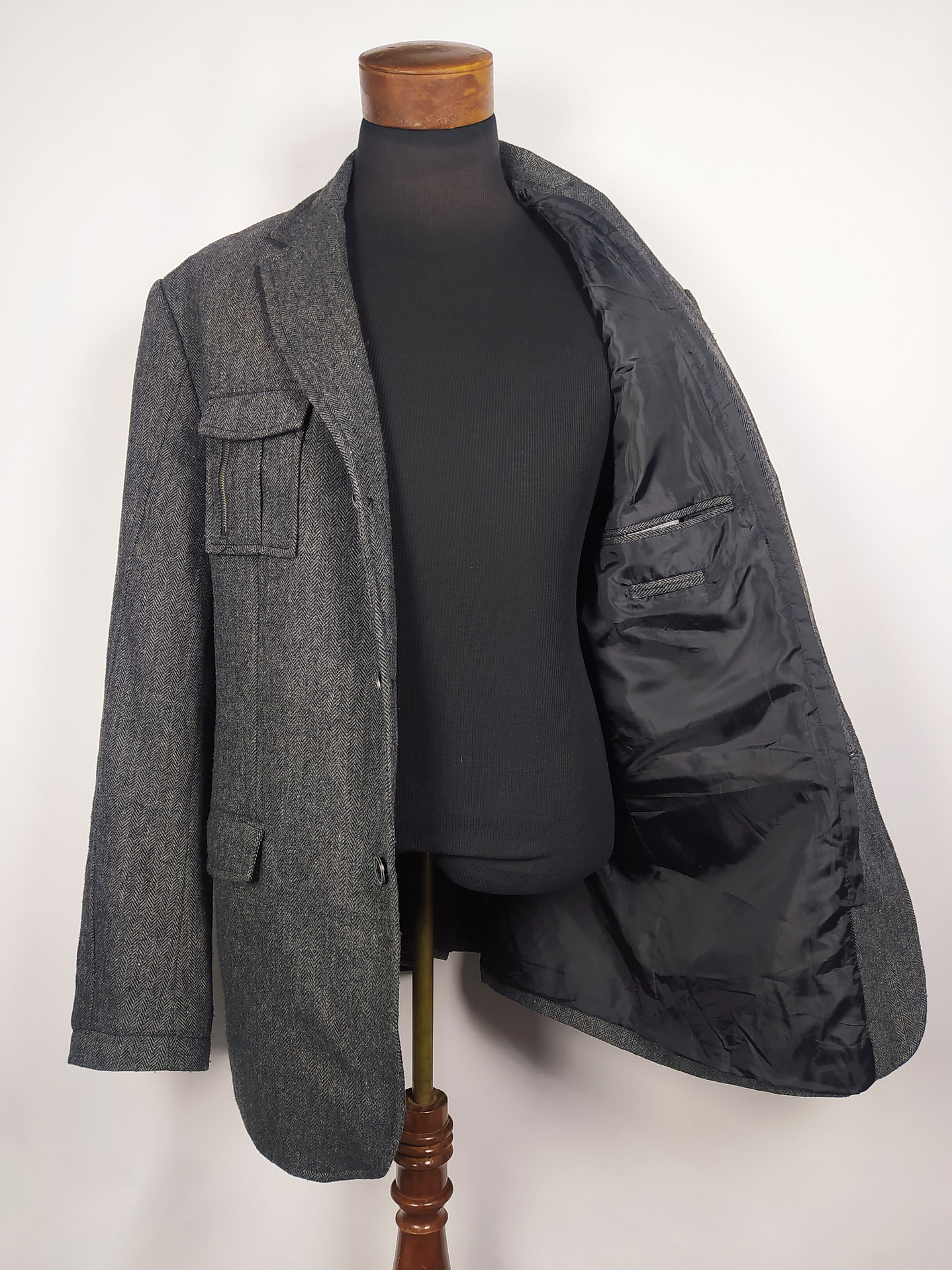 Blazer A. Litrico – Chaqueta plomo – Talla XL 1