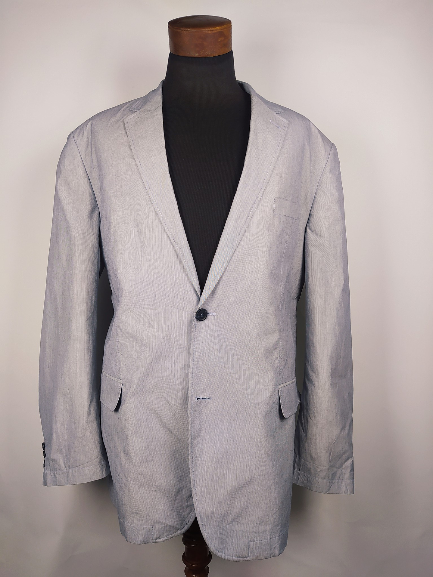 Blazer Canda – Celeste algodón ligero – Talla XXL 2