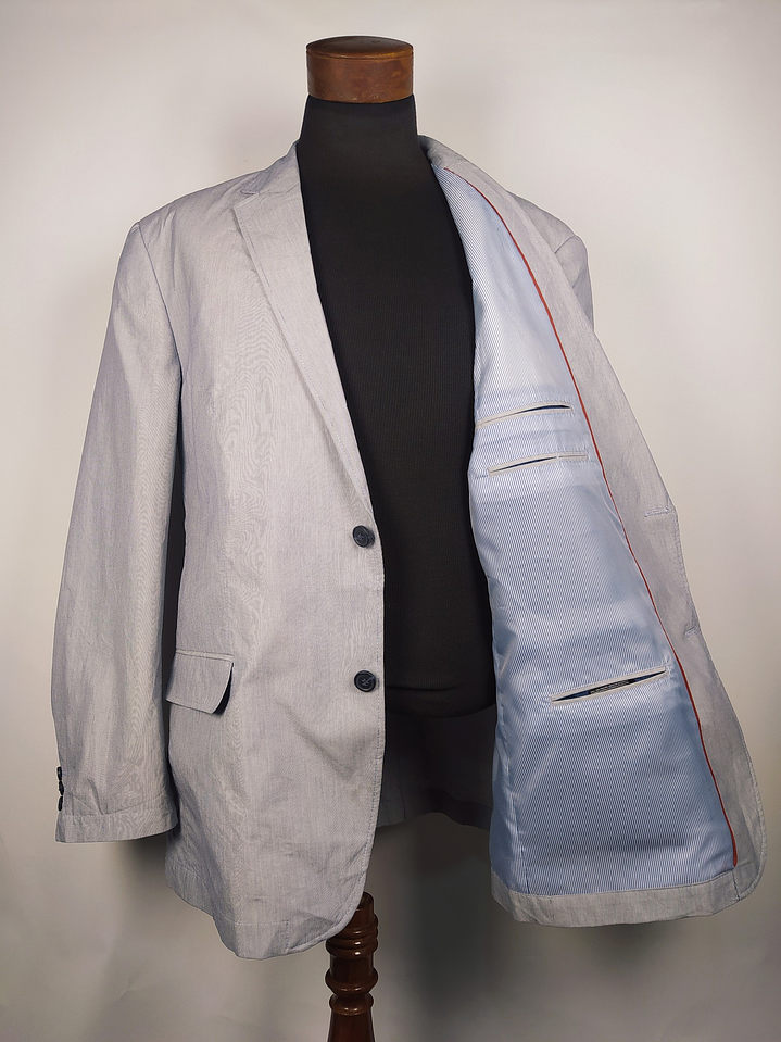 Blazer Canda – Celeste algodón ligero – Talla XXL 3