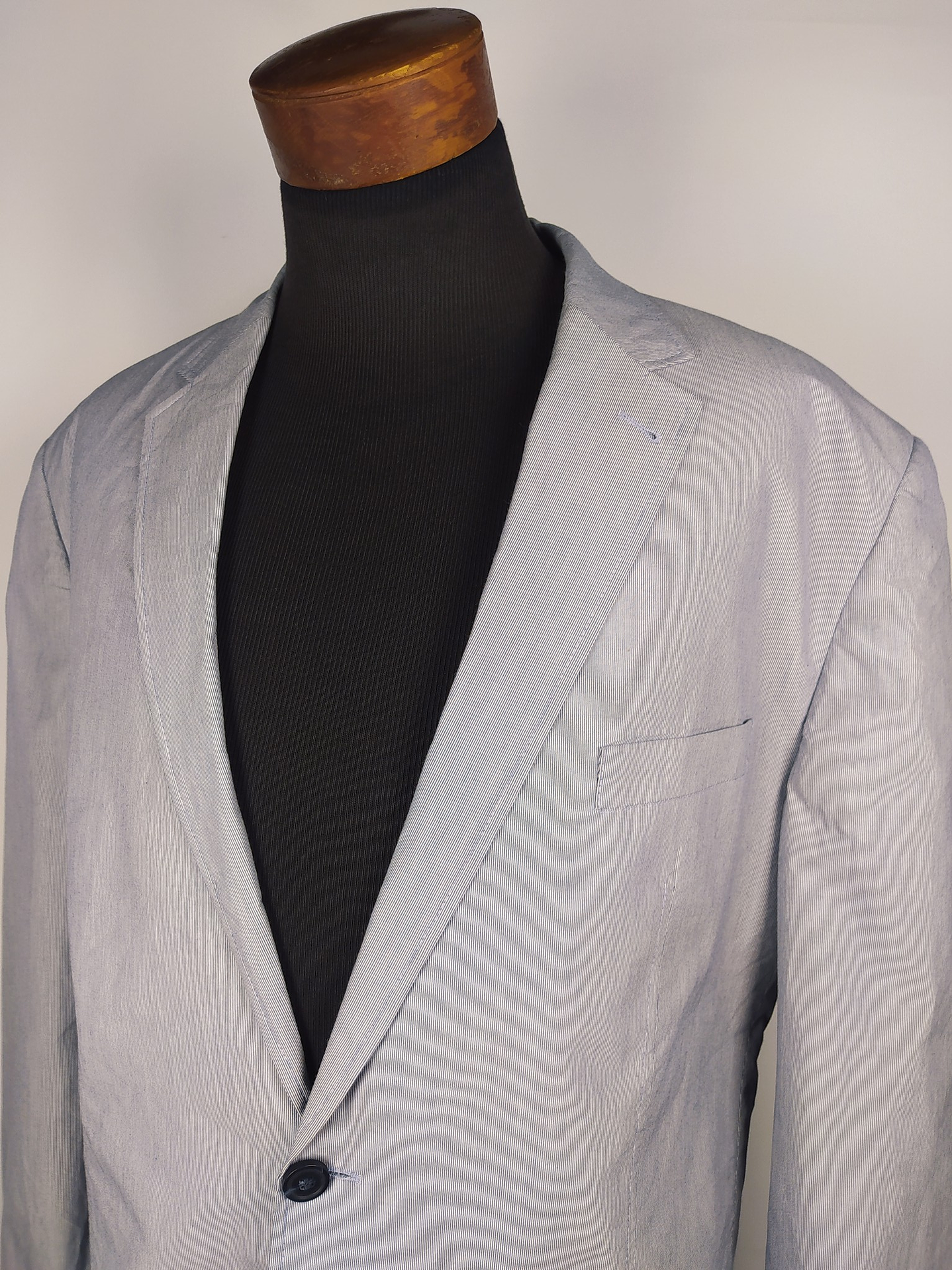 Blazer Canda – Celeste algodón ligero – Talla XXL 5