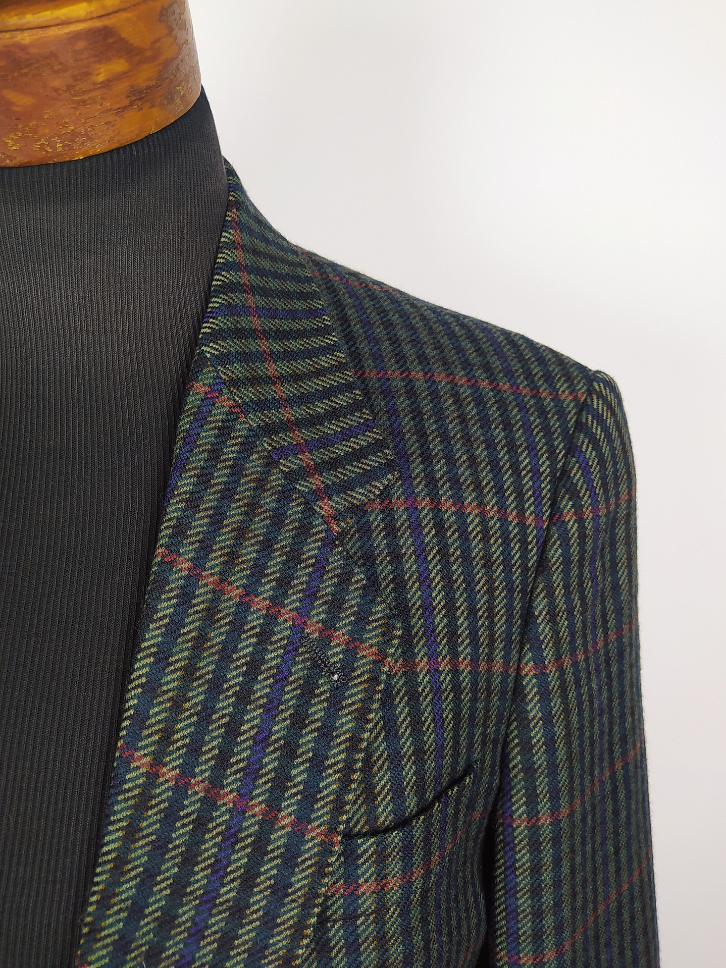 Blazer Sin marca – Verde botón cuero – Talla M 6