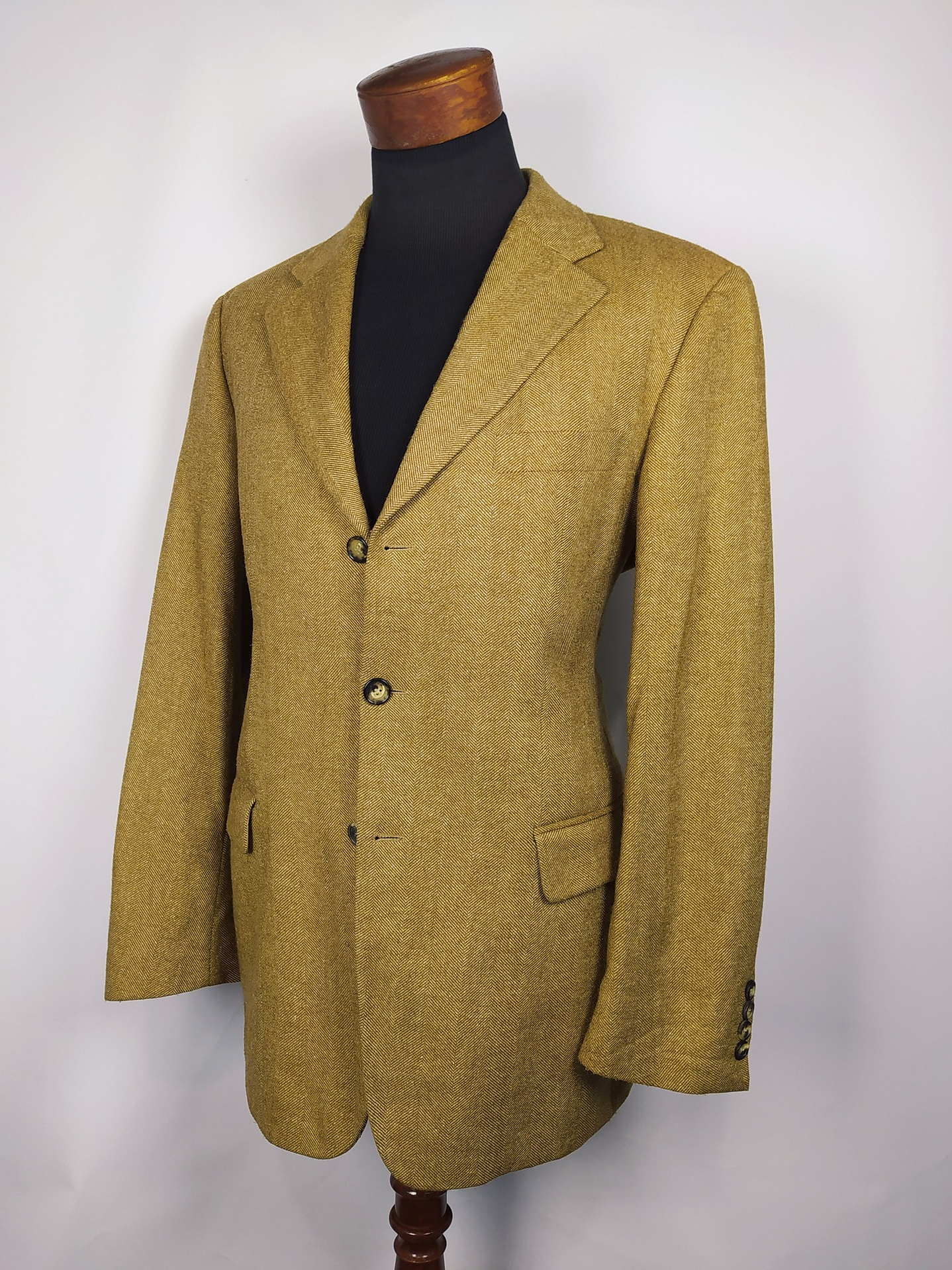 Blazer Hugo Boss – Camel espiga mezcla fina – Talla LXL 1