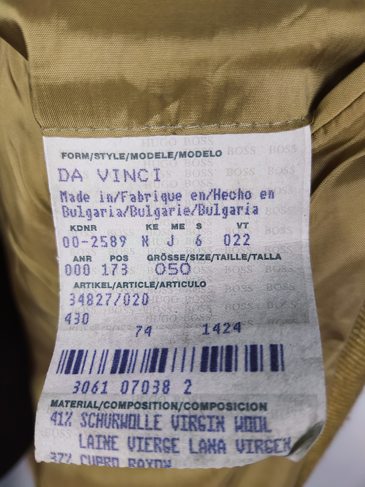 Blazer Hugo Boss – Camel espiga mezcla fina – Talla LXL 3