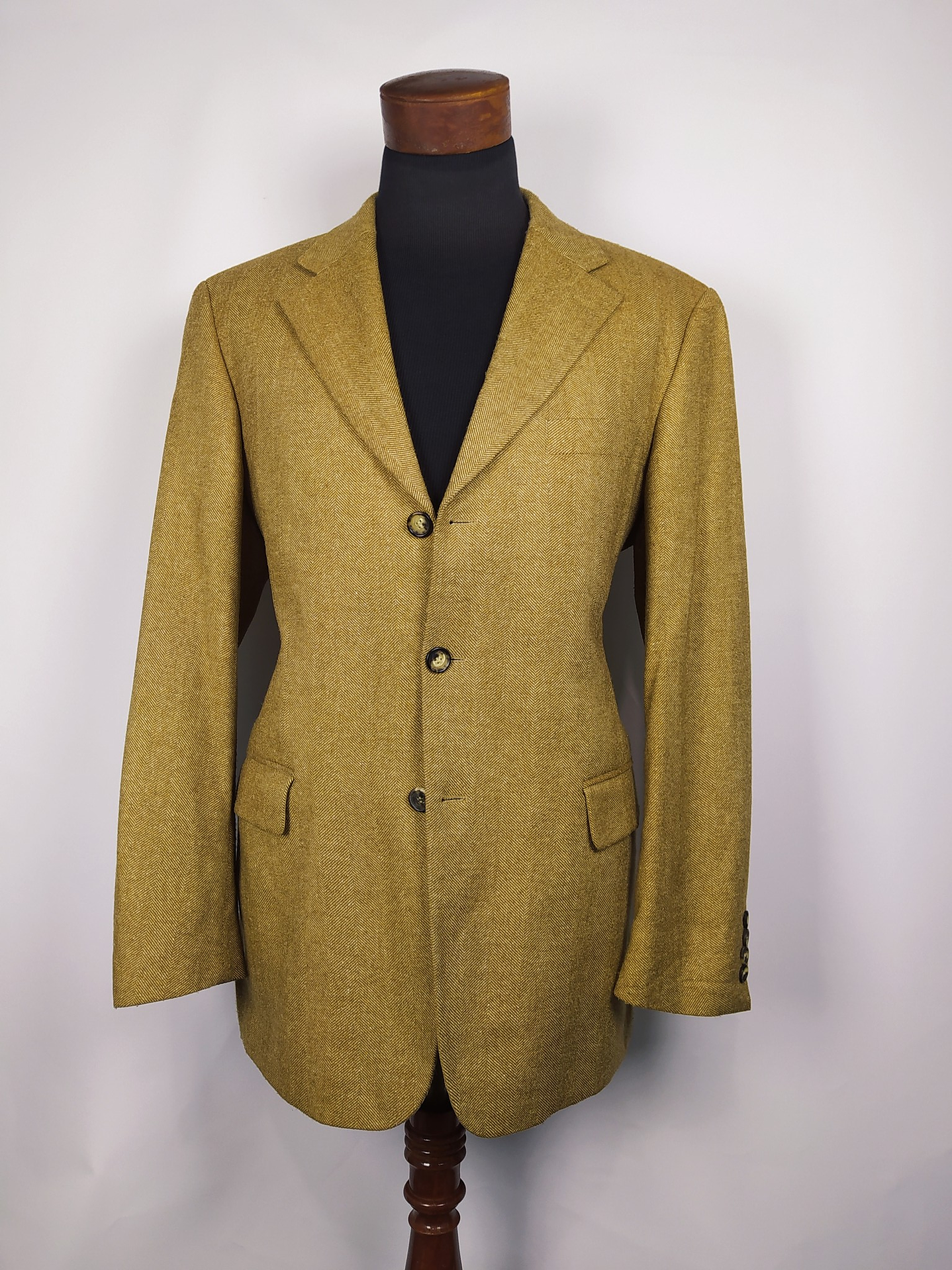 Blazer Hugo Boss – Camel espiga mezcla fina – Talla LXL 5