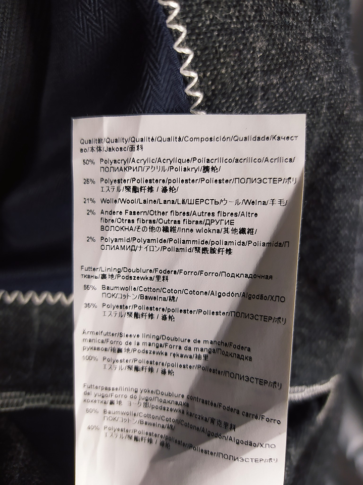 Blazer Hugo Boss – Plomo raya elegante – Talla M 6