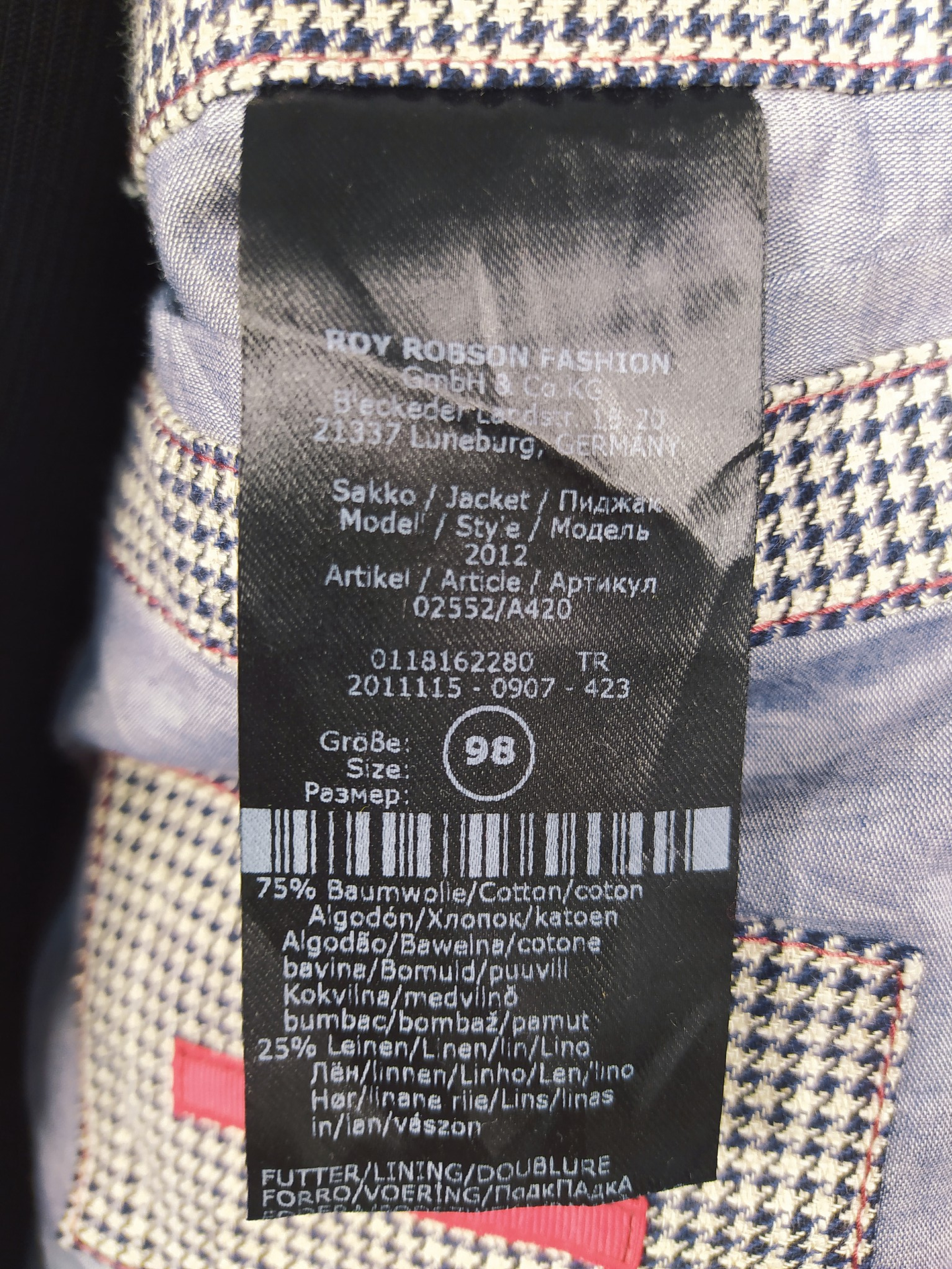 Blazer Roy Robson – Lino y algodón – Talla M 11