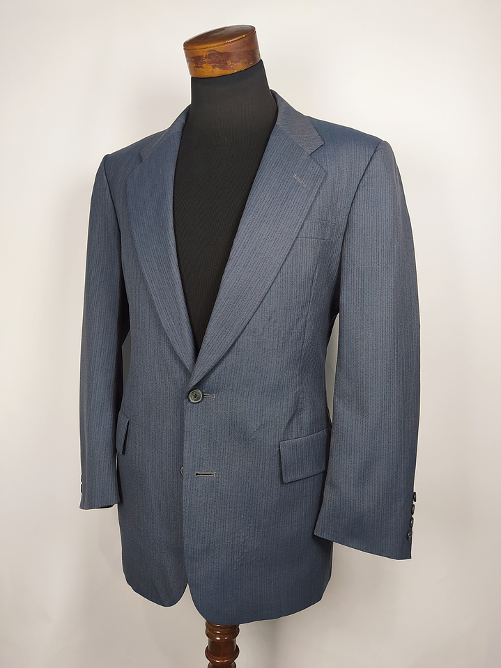 Christian Dior Monsieur – Blazer azul acero vintage premium | Paris–New York | Talla M 1