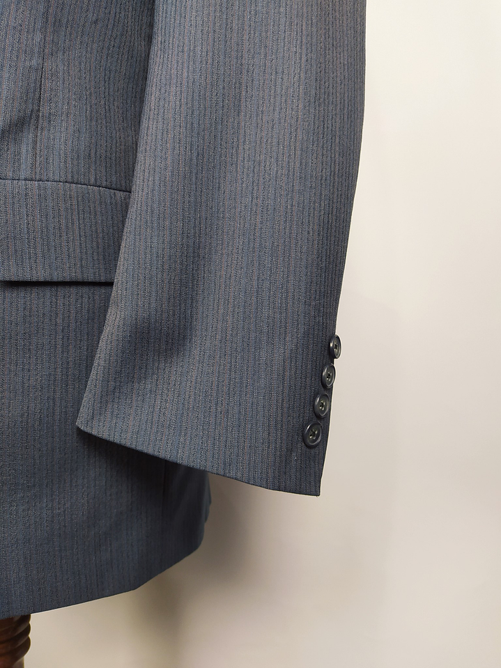 Christian Dior Monsieur – Blazer azul acero vintage premium | Paris–New York | Talla M 4