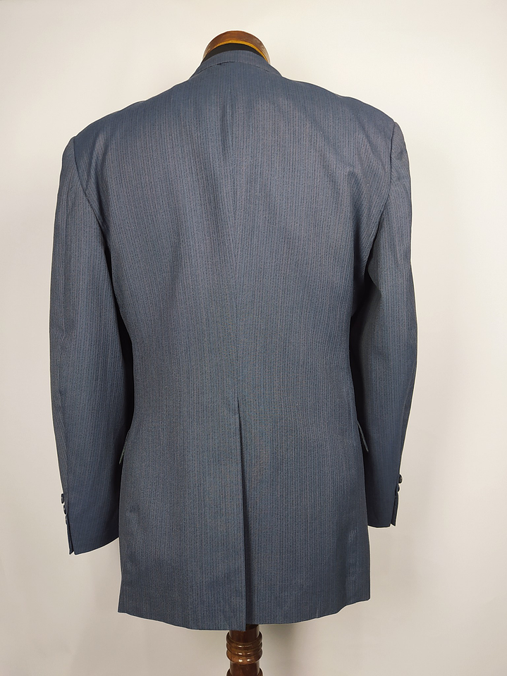 Christian Dior Monsieur – Blazer azul acero vintage premium | Paris–New York | Talla M 6