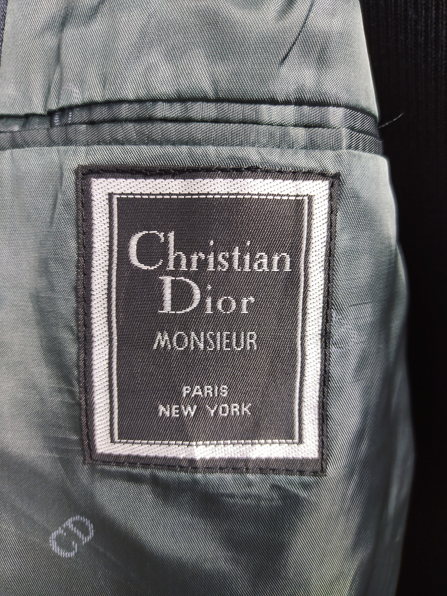 Christian Dior Monsieur – Blazer azul acero vintage premium | Paris–New York | Talla M 12