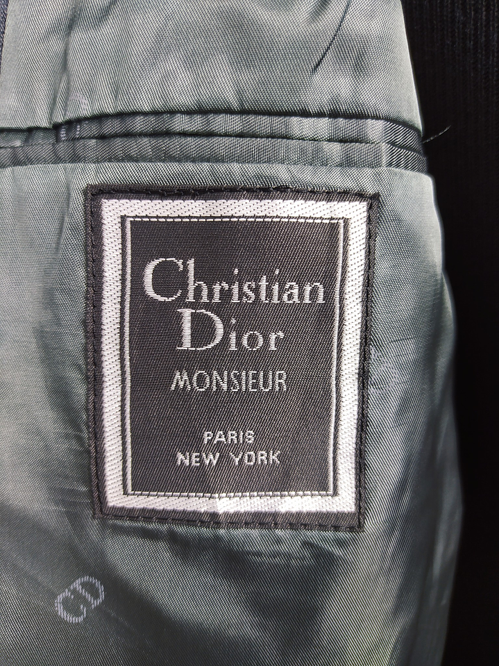 Christian Dior Monsieur – Blazer azul acero vintage premium | Paris–New York | Talla M 12