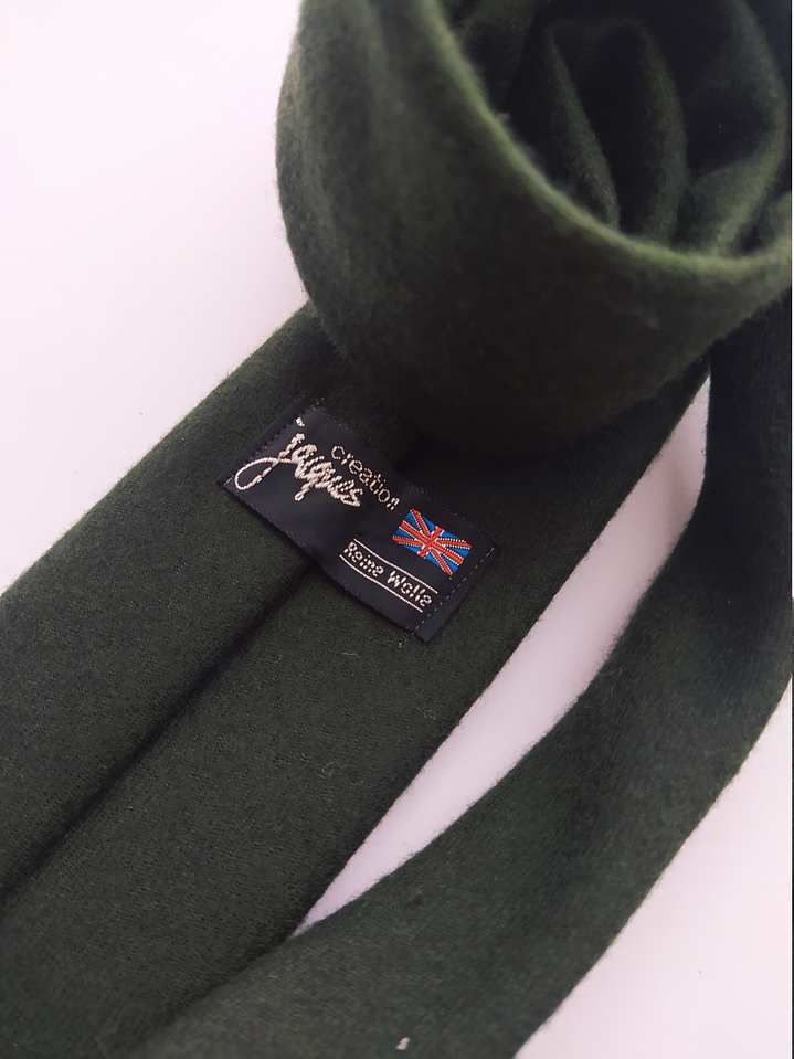Corbata Creation Jacques lana verde – Francia (Slim) 2