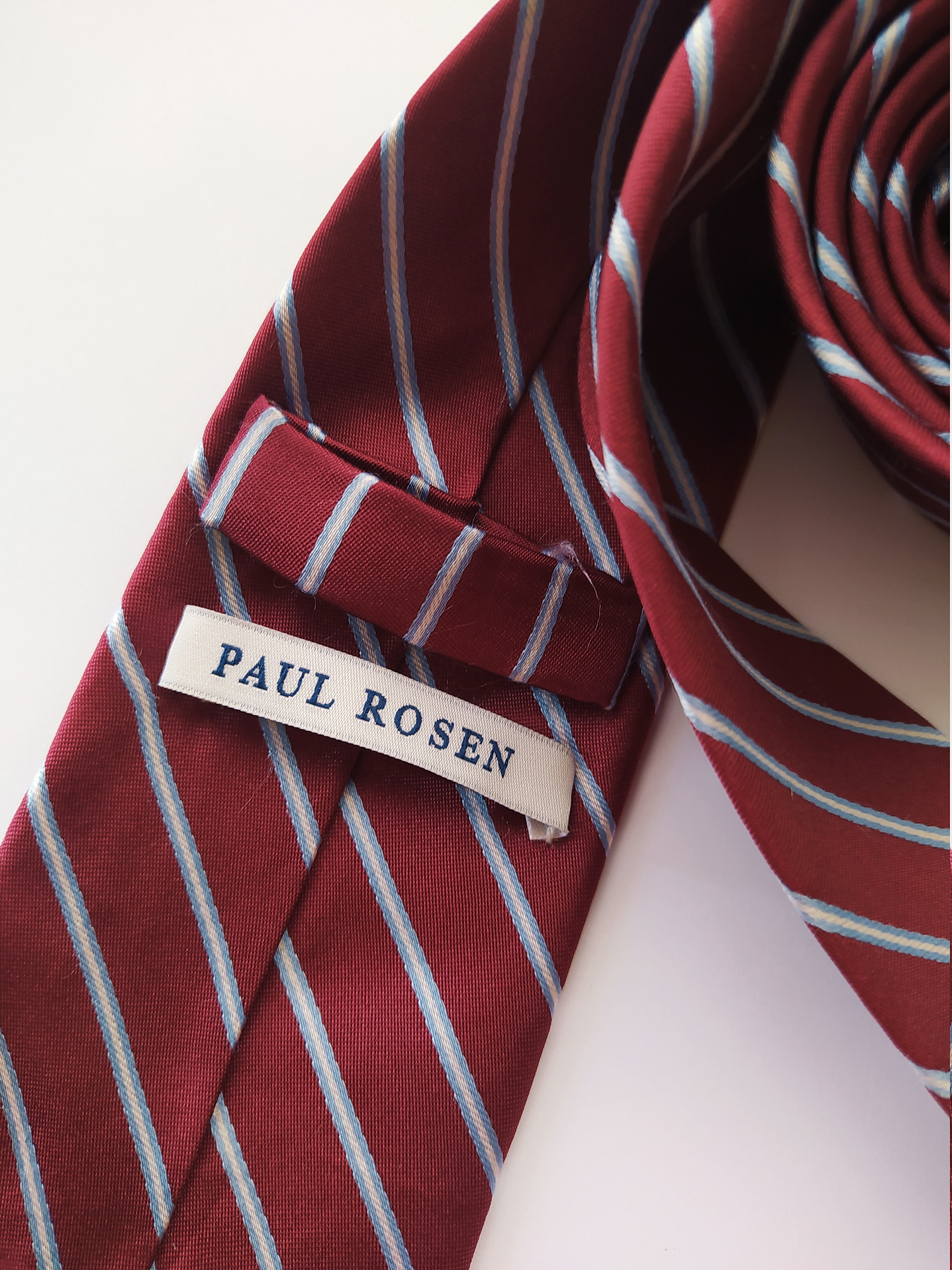 Corbata Paul Rosen burdeos – Seda (Clásica) 2