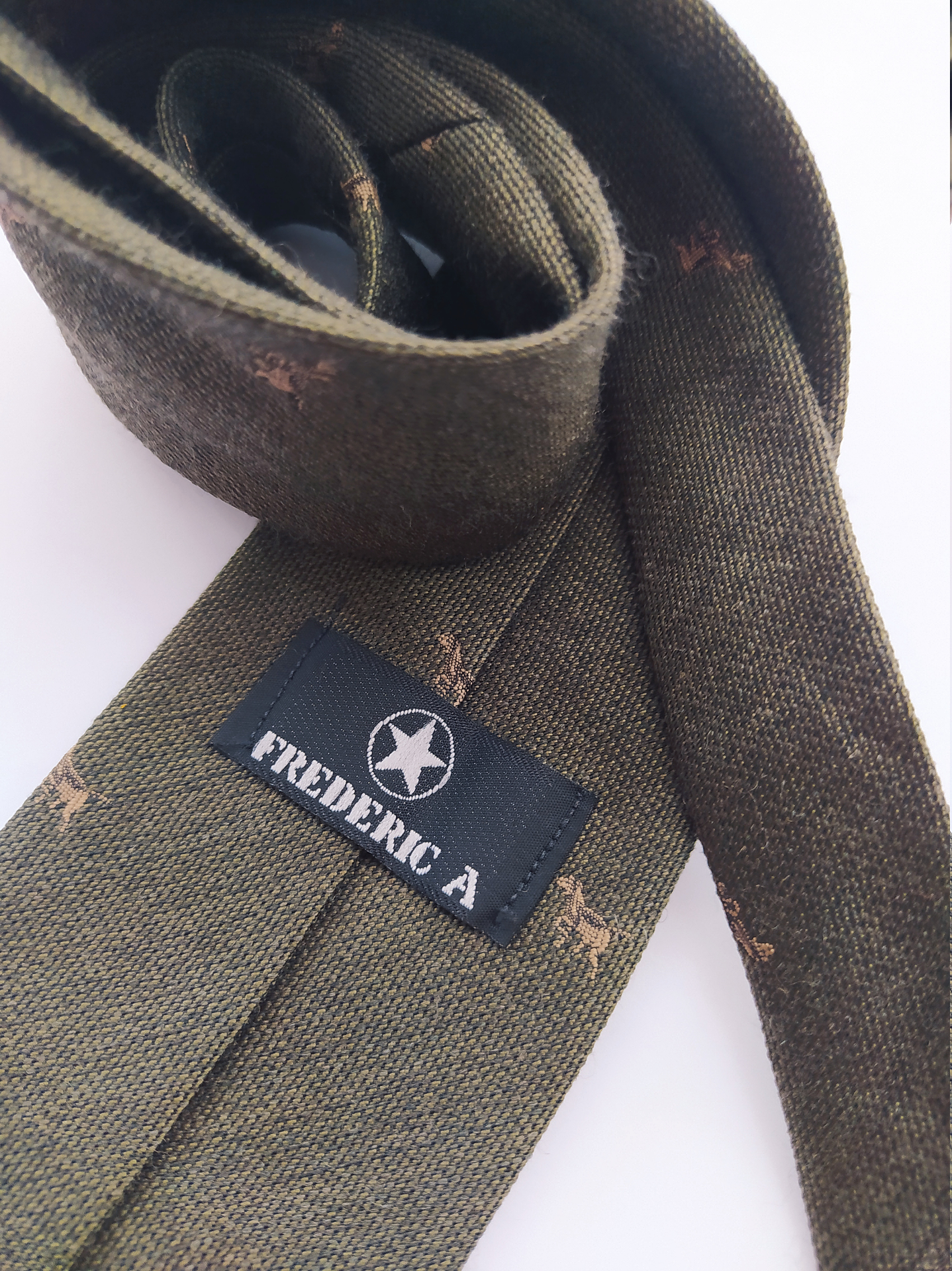 Corbata Frederic A microdibujo azul (Slim) 2