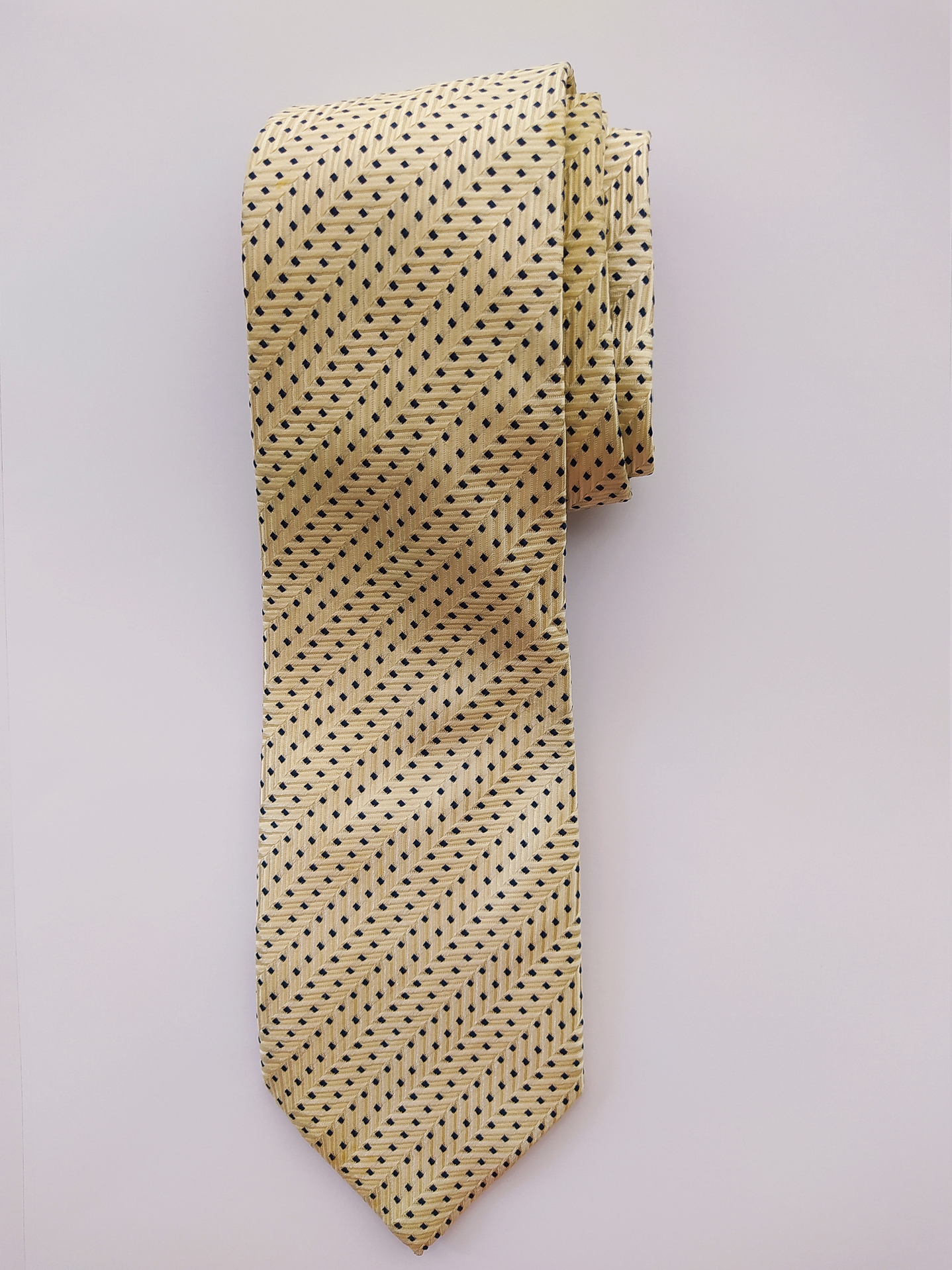 Corbata Kenzo beige diseño abstracto – Seda (Clásica) 1