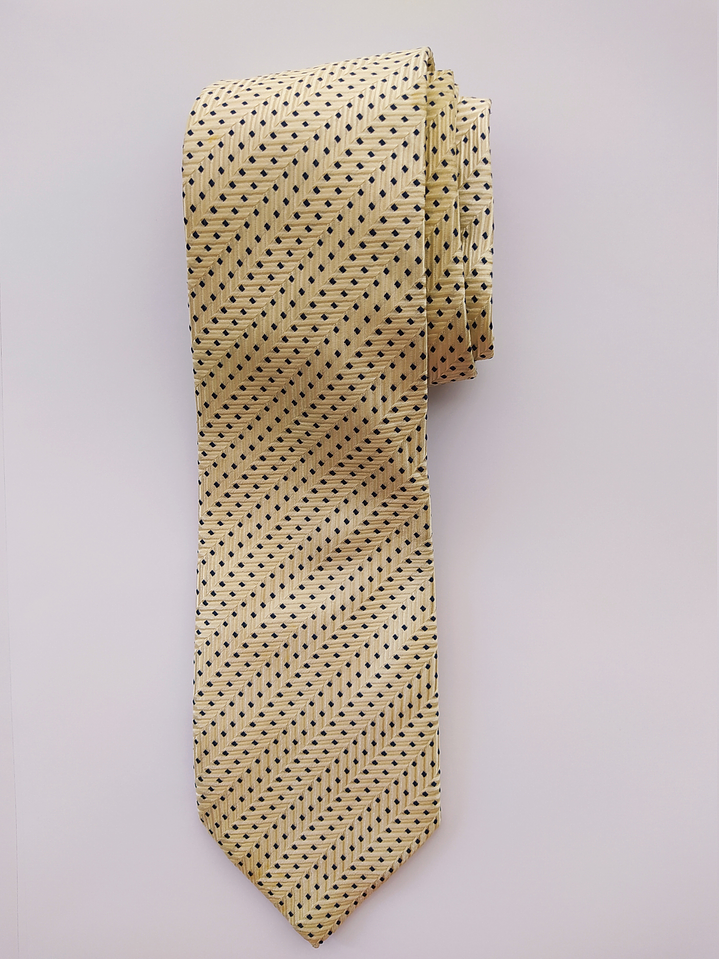 Corbata Kenzo beige diseño abstracto – Seda (Clásica) 1
