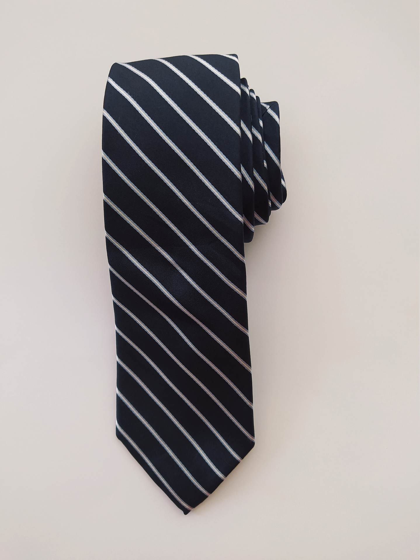 Corbata Paul Rosen azul navy – Seda (Clásica) 1