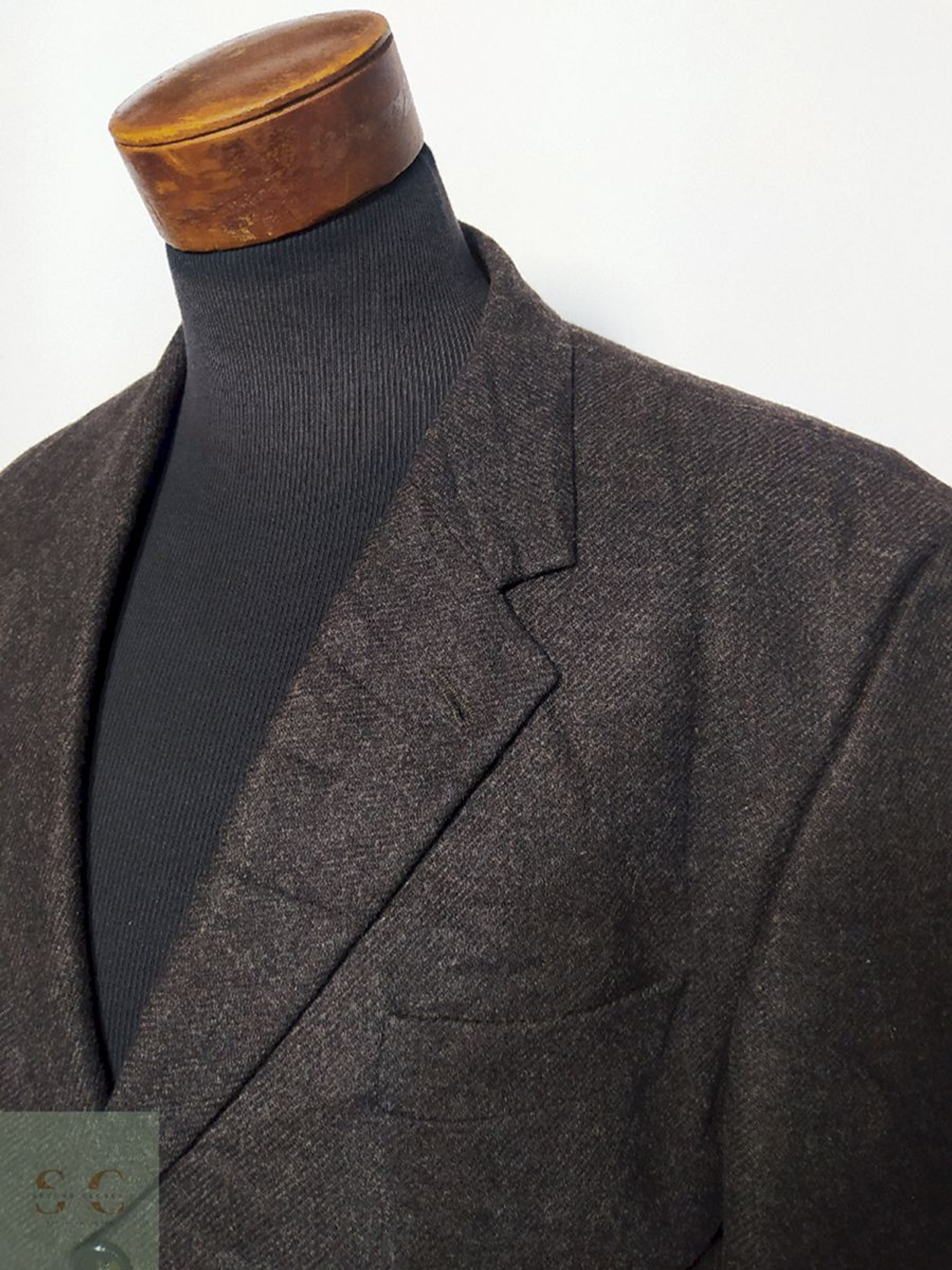 Blazer / Vestón Café – Lana – Talla XXL 2