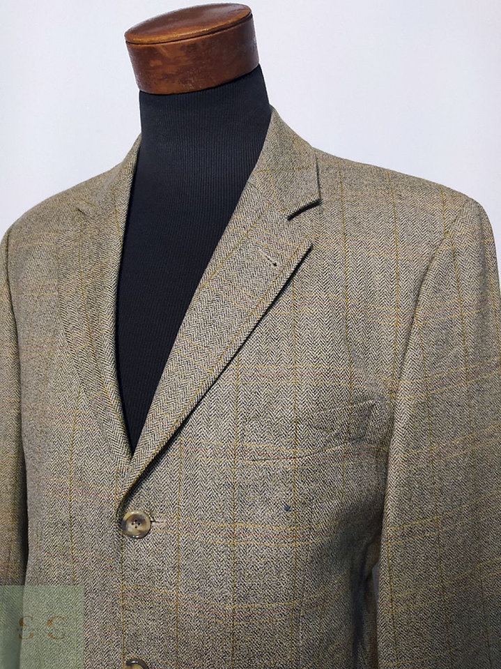 Blazer / Vestón Beige 3 Botones – Lana Virgen – Talla L 3