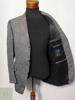Blazer / Vestón Plomo Príncipe de Gales – Talla L