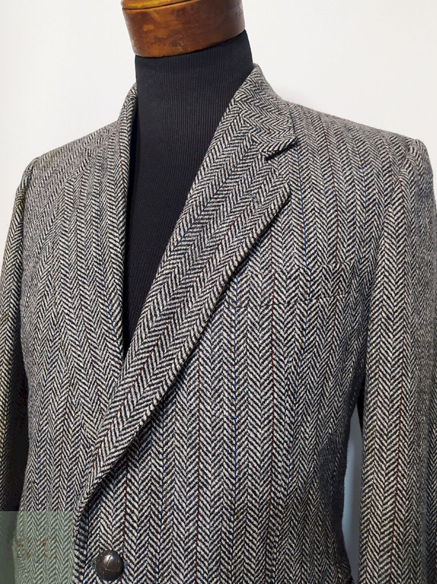 Blazer / Vestón Espiga – Tweed Grueso – Talla M 3