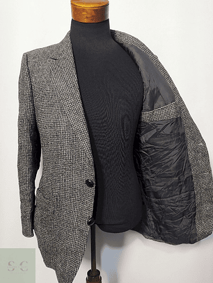 Blazer / Vestón Tweed – Lana Virgen – Talla SM