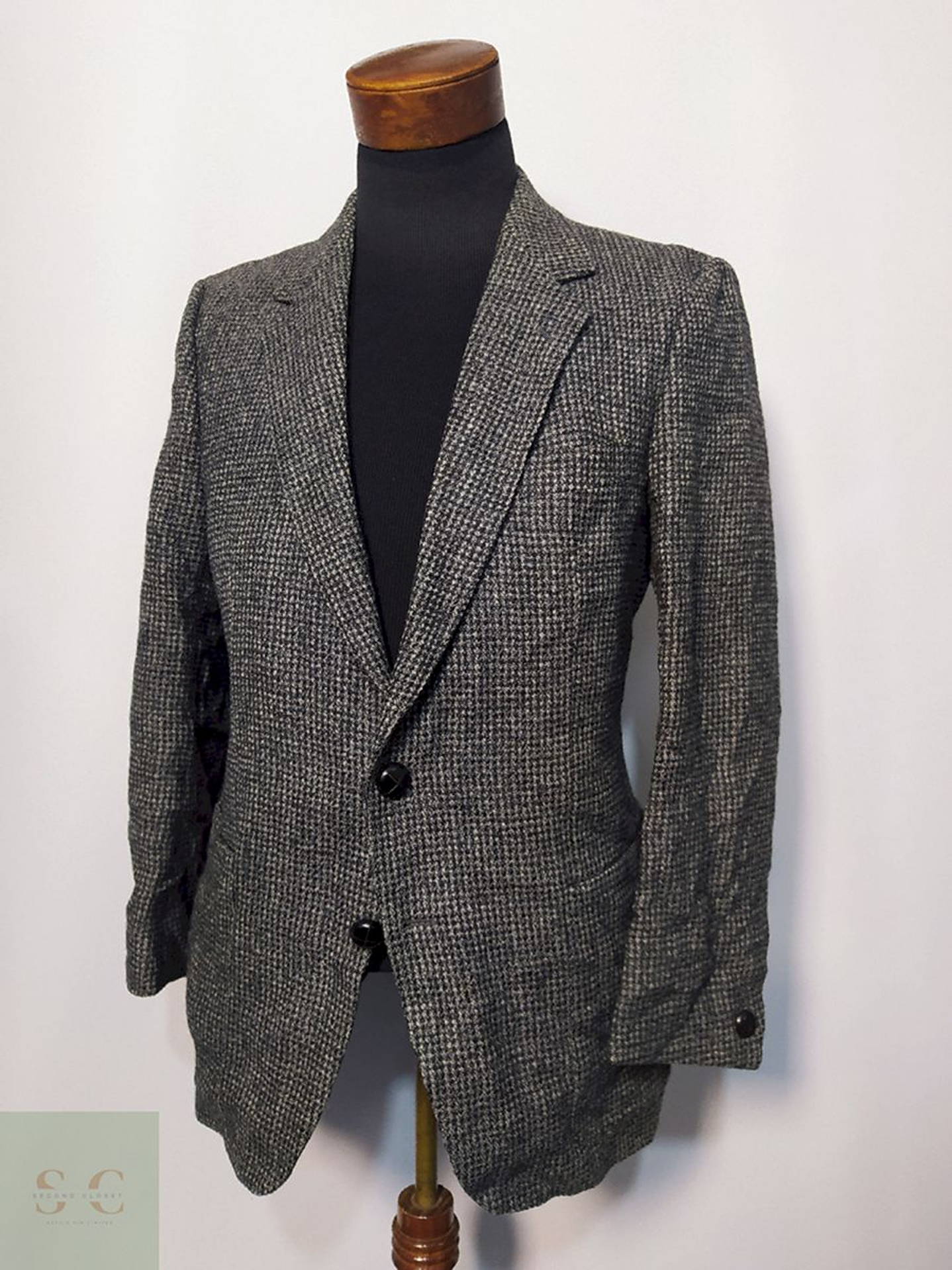 Blazer / Vestón Tweed – Lana Virgen – Talla SM 3