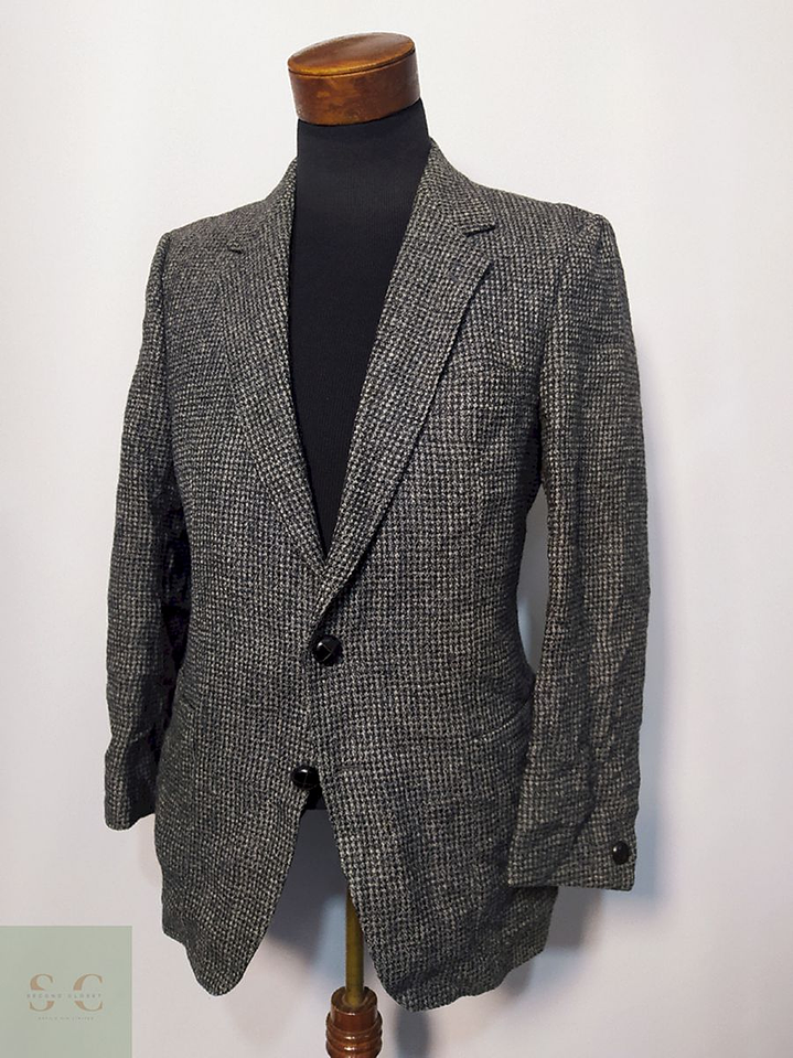 Blazer / Vestón Tweed – Lana Virgen – Talla SM 3