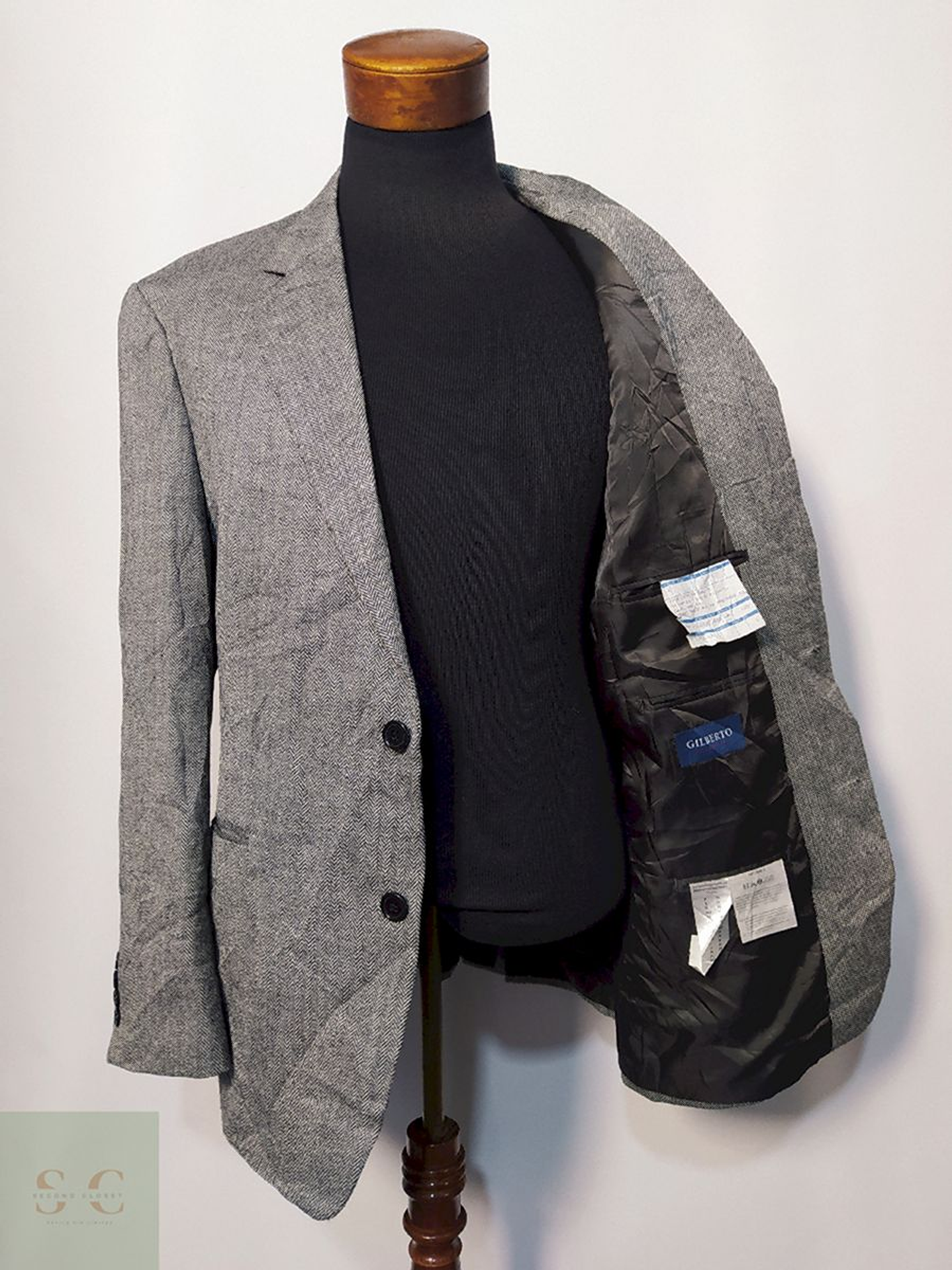 Blazer / Vestón Gilbert Espiga Gris – Talla XXL 1