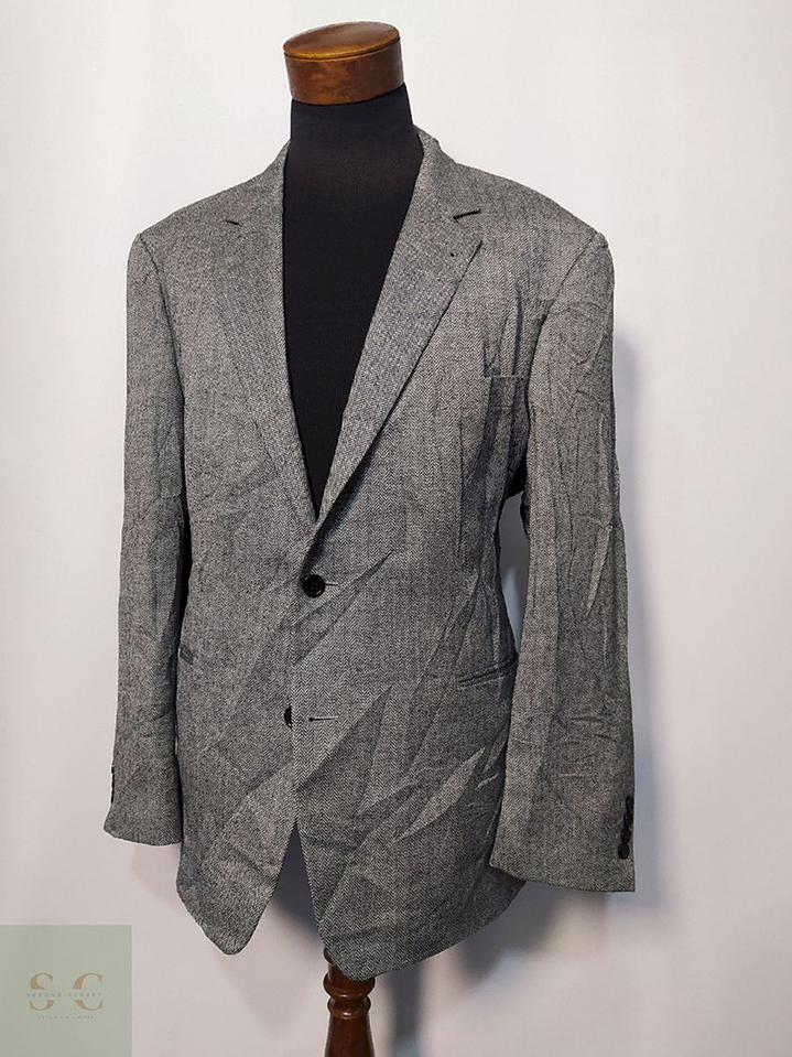 Blazer / Vestón Gilbert Espiga Gris – Talla XXL 2