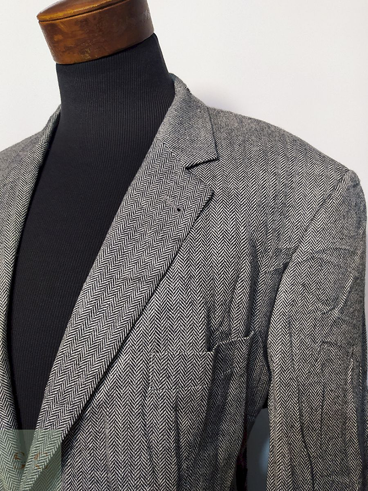 Blazer / Vestón Gilbert Espiga Gris – Talla XXL 3