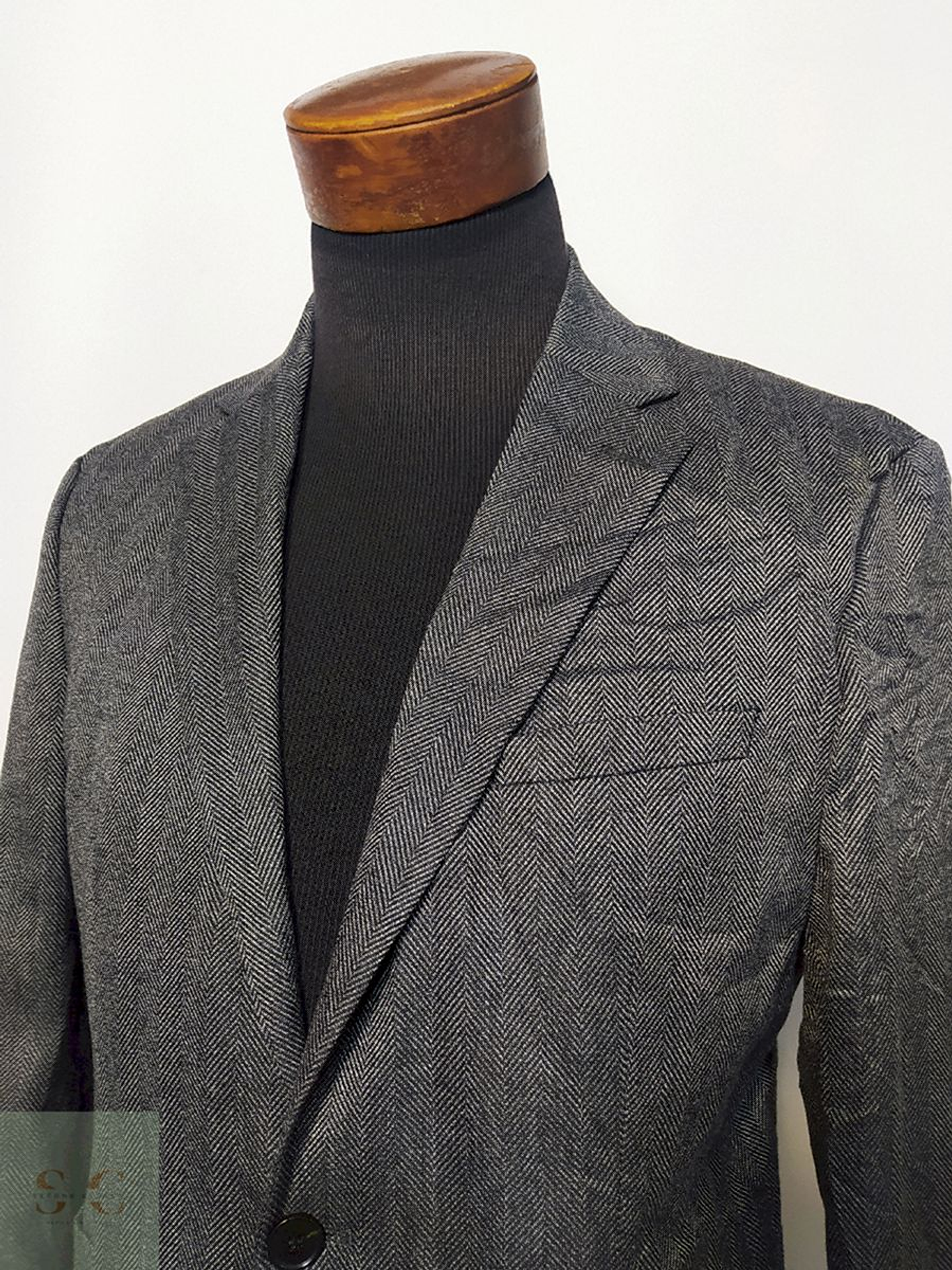 Blazer / Vestón Plomo Delgado – Talla M 3