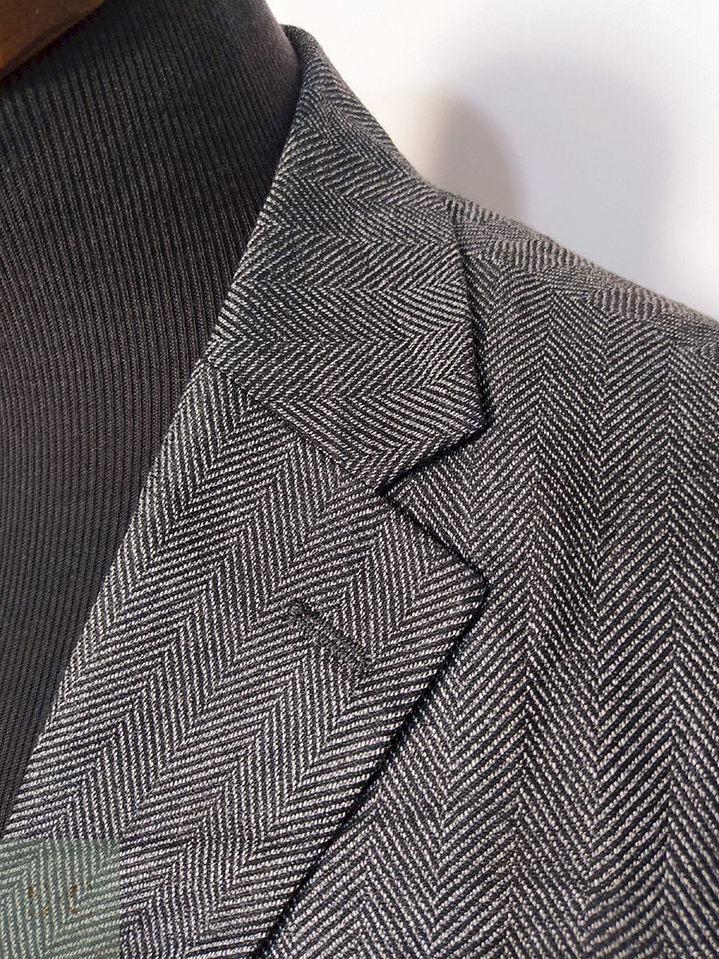 Blazer / Vestón Plomo Delgado – Talla M 4