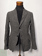 Blazer / Vestón Benetton Gris con Coderas – Talla S - Miniatura 1