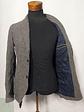 Blazer / Vestón Benetton Gris con Coderas – Talla S - Miniatura 2