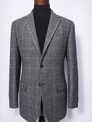 Blazer / Vestón Gant Gris con Coderas – Lana y Cashmere – Talla L